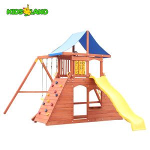 Outdoor Indoor Playground Children Wooden Child Baby Backyard School Play Kids Slide Swing Set