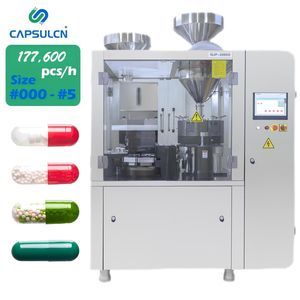 Warranty Auto Pharmaceutical Automatic Pill Powder Capsule Filler Machine Pellets Granules Hard Gelatin Capsule Filling Machine
