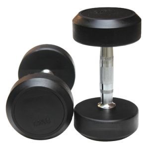 Wholesale Exercise Equipment 2.5-80kg Cast Iron Dumbbells Body Building Gym Rubber Dumbbell Set