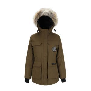 Men and Women Couples Cotton Coats Keep Warm, Fashionable and Casual Down Jacket with Hood Fur