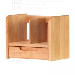 Wooden Desk Organizer with Drawer