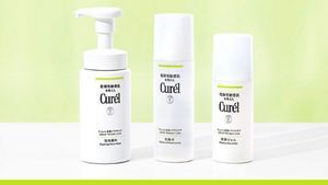 Curél Foaming Facial Wash, Moisture Facial Lotion, Moisture Facial Gel