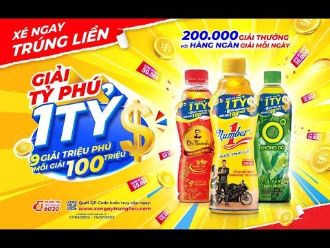 Number 1 Energy Drink, Zero Degree Green Tea, and Dr Thanh Herbal Tea