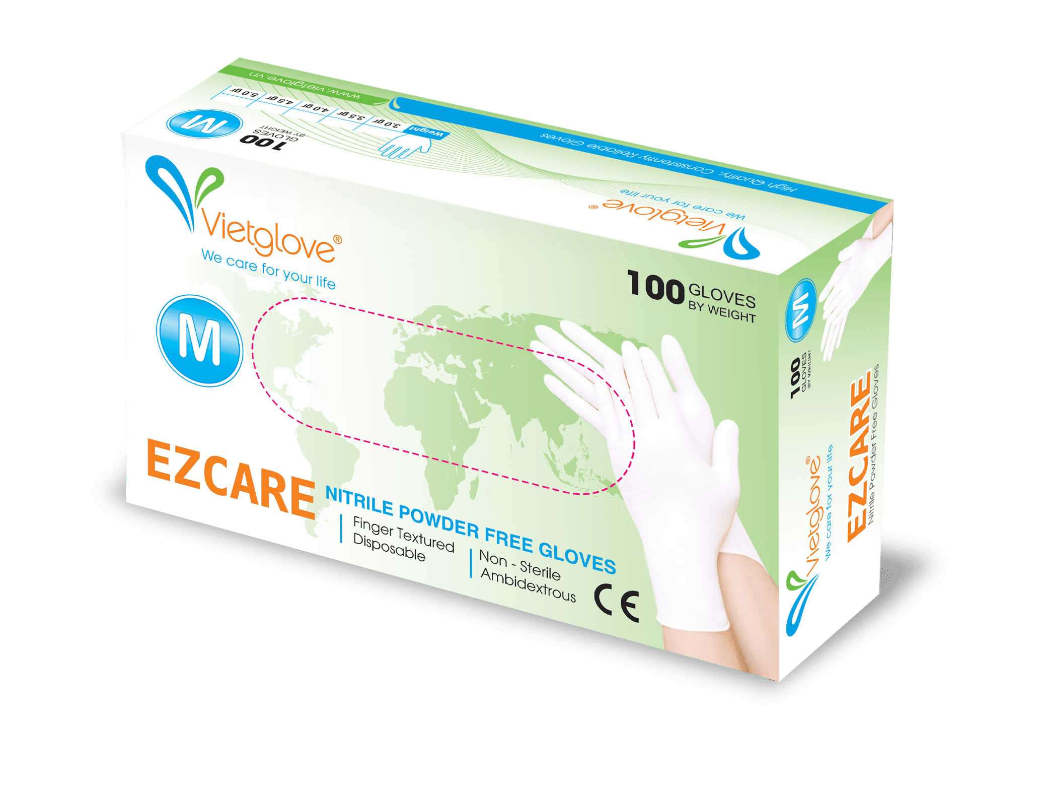 Ezcare Nitrile Powder Free Gloves