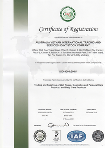 Wet Tissue, Cosmetics and Personal Care Products, and Baby Care Products