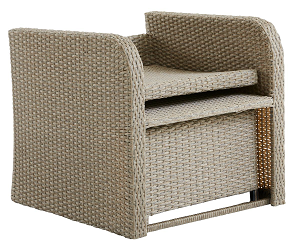 Poly rattan chair