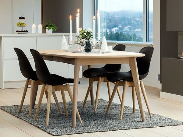 Wooden dining table