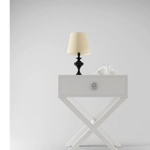 Wooden bedside cabinet