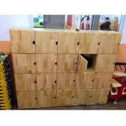 Wooden student cabinet