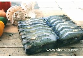 Frozen black tiger shrimp