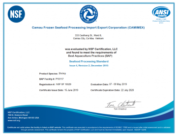Seafood Processing Standard