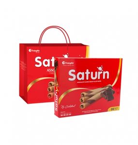 Saturn Chocolate Flavor Cream Filled Wafer