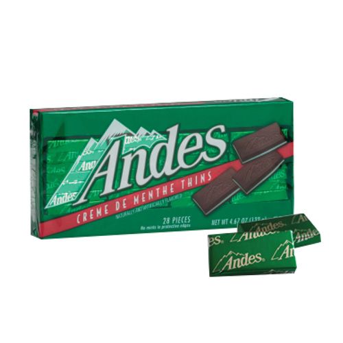 Andes chocolate mint thins 132g