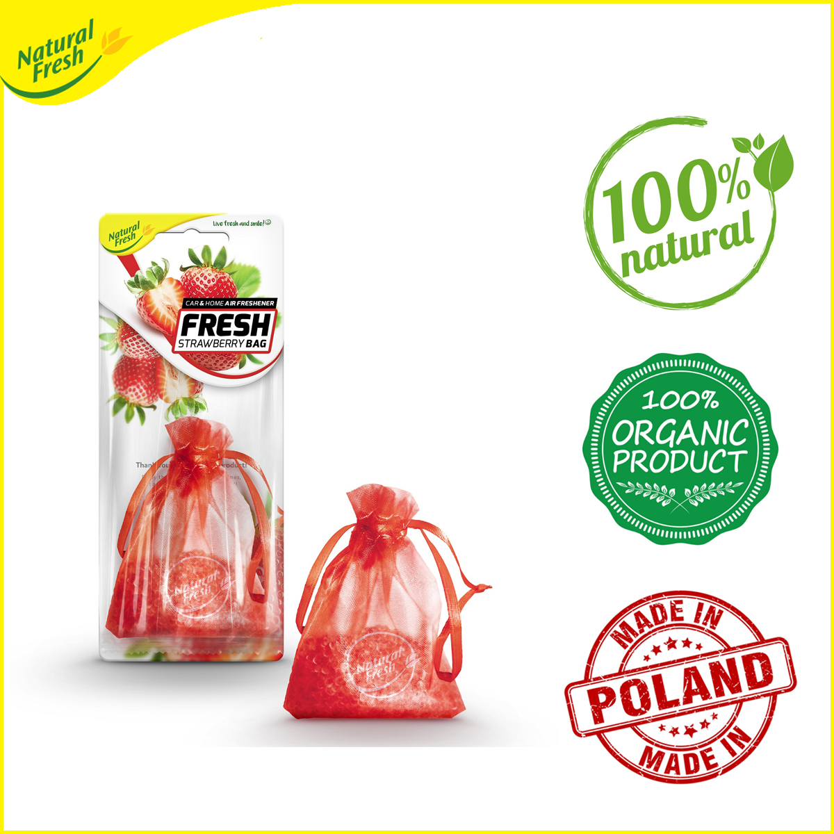Natural Fresh Strawberry Bag