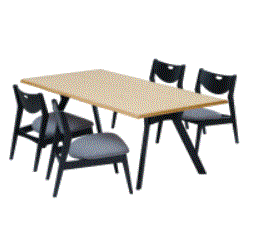 Wooden dining table set