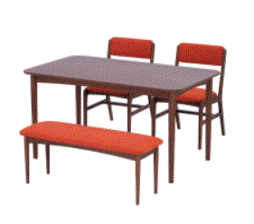 Wooden dining table set