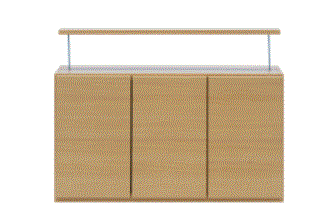 Wooden kitchen cabinet