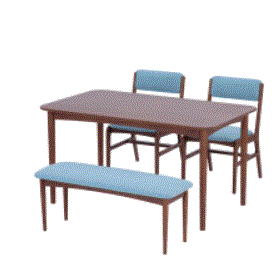 Wooden dining table set