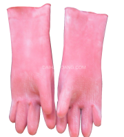 Pink Rubber Gloves