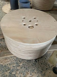 Wood reel plate