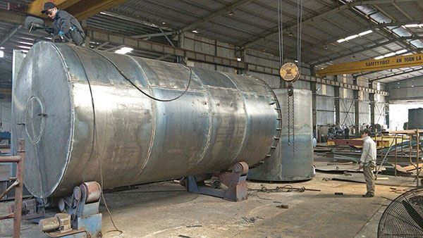 Processing and manufacturing industrial tanks as required