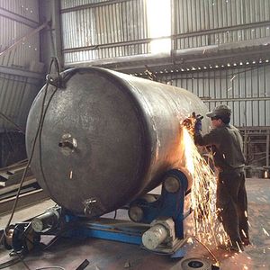 Processing and manufacturing industrial tanks as required