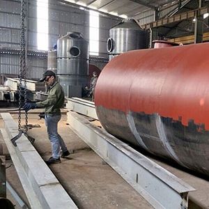 Processing and manufacturing industrial tanks as required