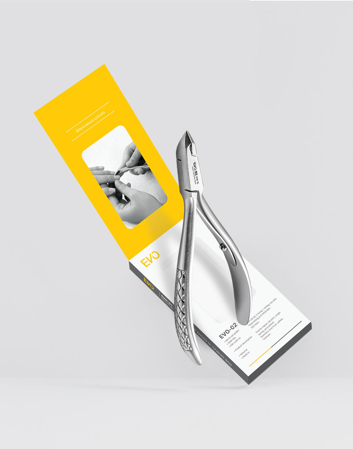 Luxury Cuticle Nipper - EVO-02 (Stainless Steel)