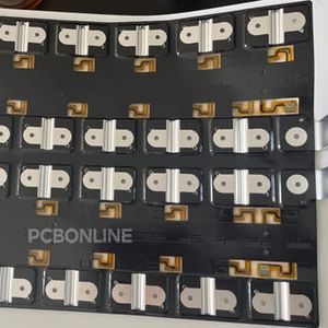 Lithium battery cell contac system flex pcb