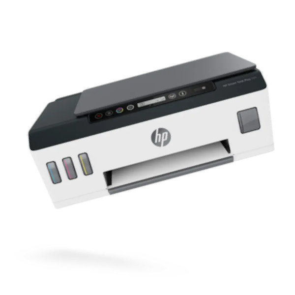 Laptop, Monitor, and Printer