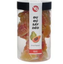 Soft dried papaya