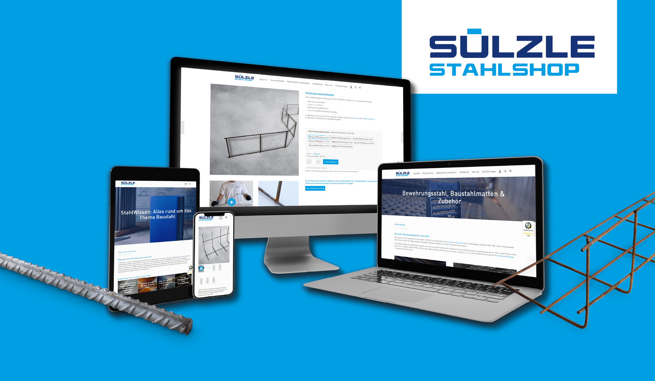 Steel Products (e.g., rebar, steel mats, reinforcement cages, etc.)