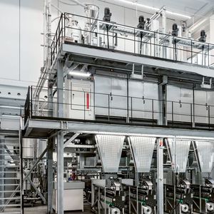 synthetic staple fiber plants