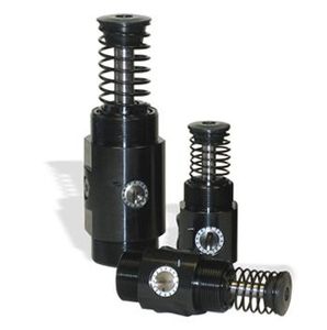 Series of adjustable shock absorbers with medium bore - Tunable energy absorption capacity