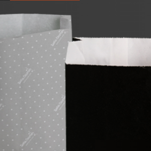 Recycled kraft paper bags with custom design