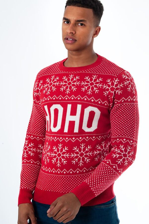 Wholesale Red HOHO Merry Christmas Knitted Jumper