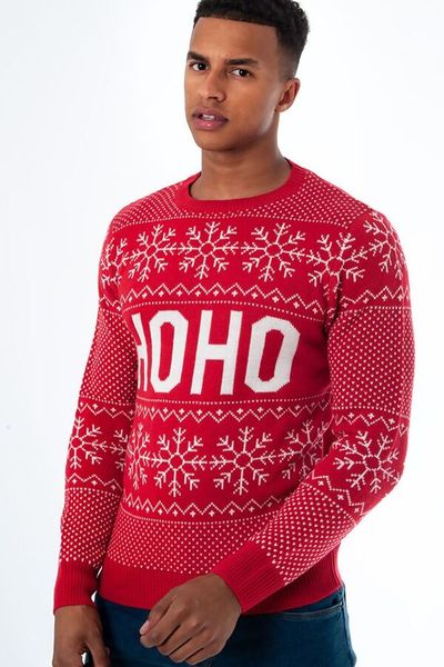 Wholesale Red HOHO Merry Christmas Knitted Jumper