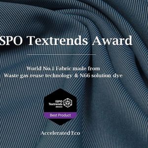 World No.1 Fabric made from Waste gas reuse technology & N66 solution dye