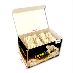 Anyang Fangzhou Matches Factory firelighter for bbq trade natural wood wool firelighters wood wool outdoor BBQ charcoal Camping Natural Fire Starter