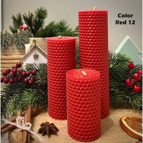 Anyang Fangzhou Matches Factory high quality private label soy Christmas candle personalized wholesale price home decoration red christmas pillar candles