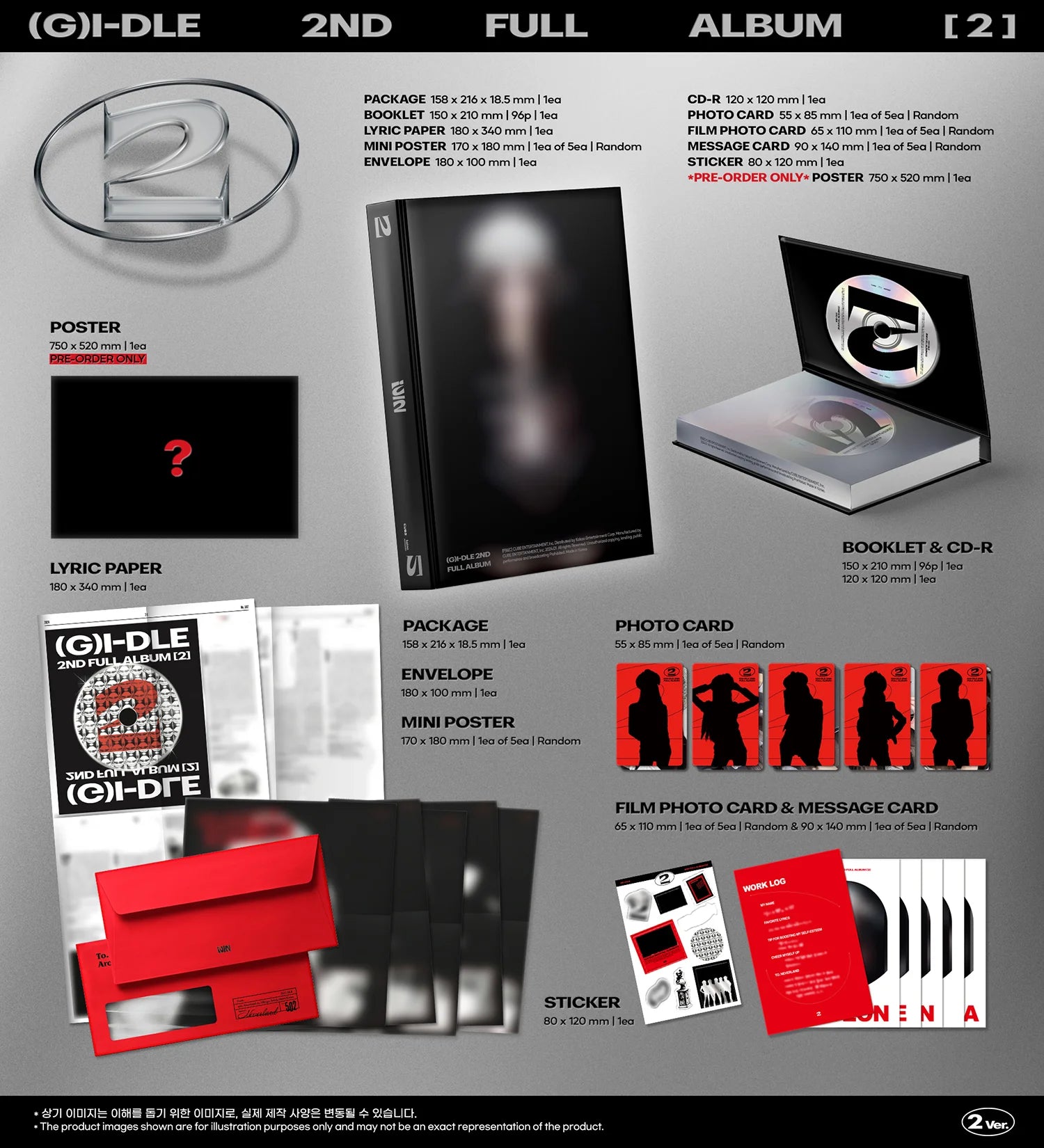 SmileKpop (G)I-DLE - [2] (Fanplee Gift Included)