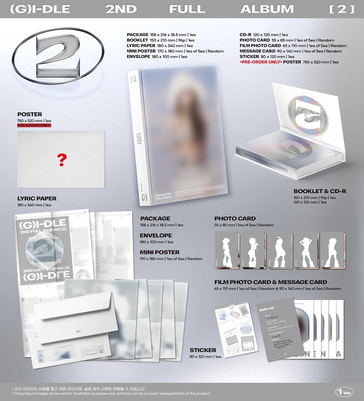 SmileKpop (G)I-DLE - [2] (Fanplee Gift Included)