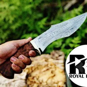 Royal Blades Damascus steel Skinner knife