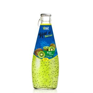 Kiwi flavor chia seed drink