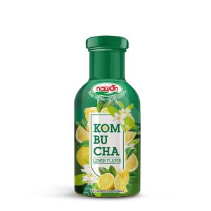 Lemon flavored kombucha