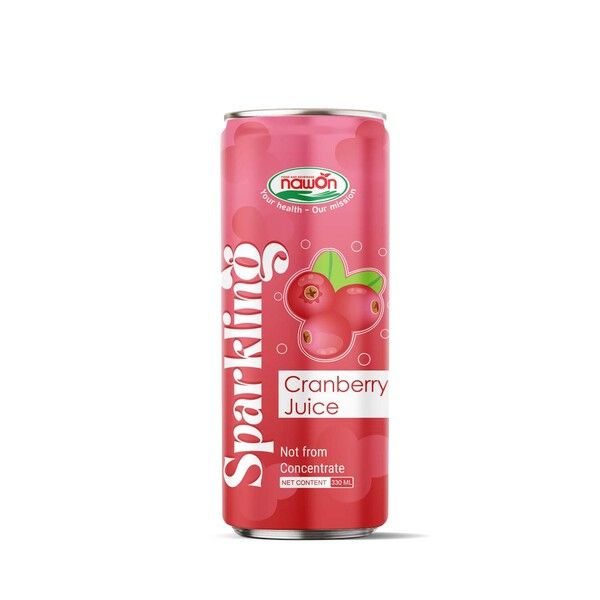 Cranberry flavored sparkling water