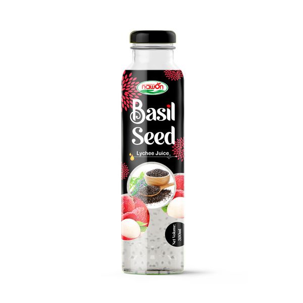 Lychee chia seed drink