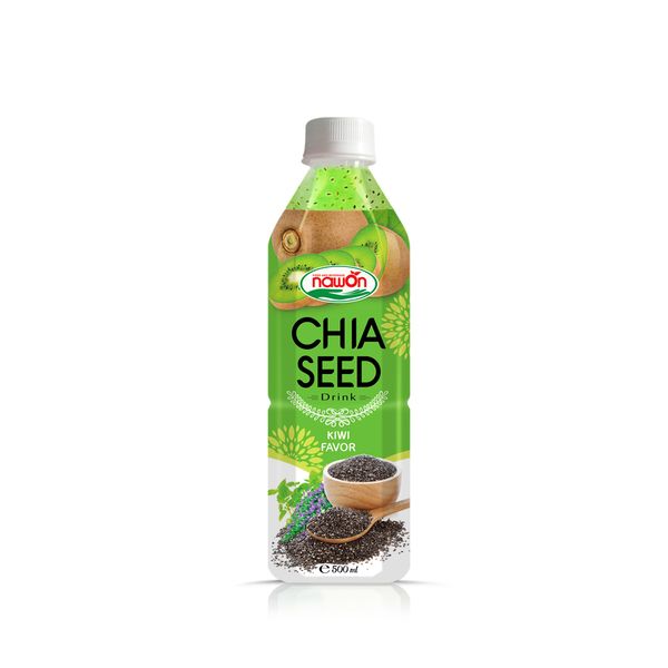 Kiwi chia seed drink
