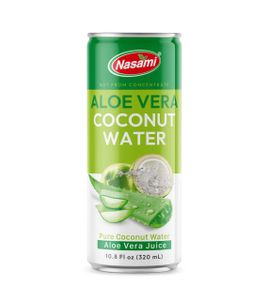 Pure Coconut Water Mixed Aloe Vera Juice 330ml Can