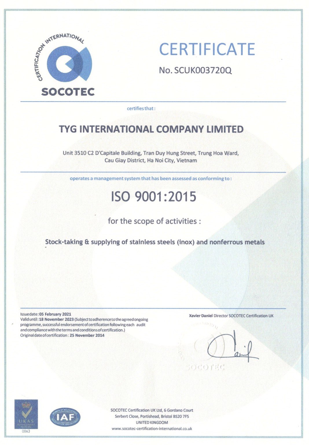 TYG International Company Limited factory image 2